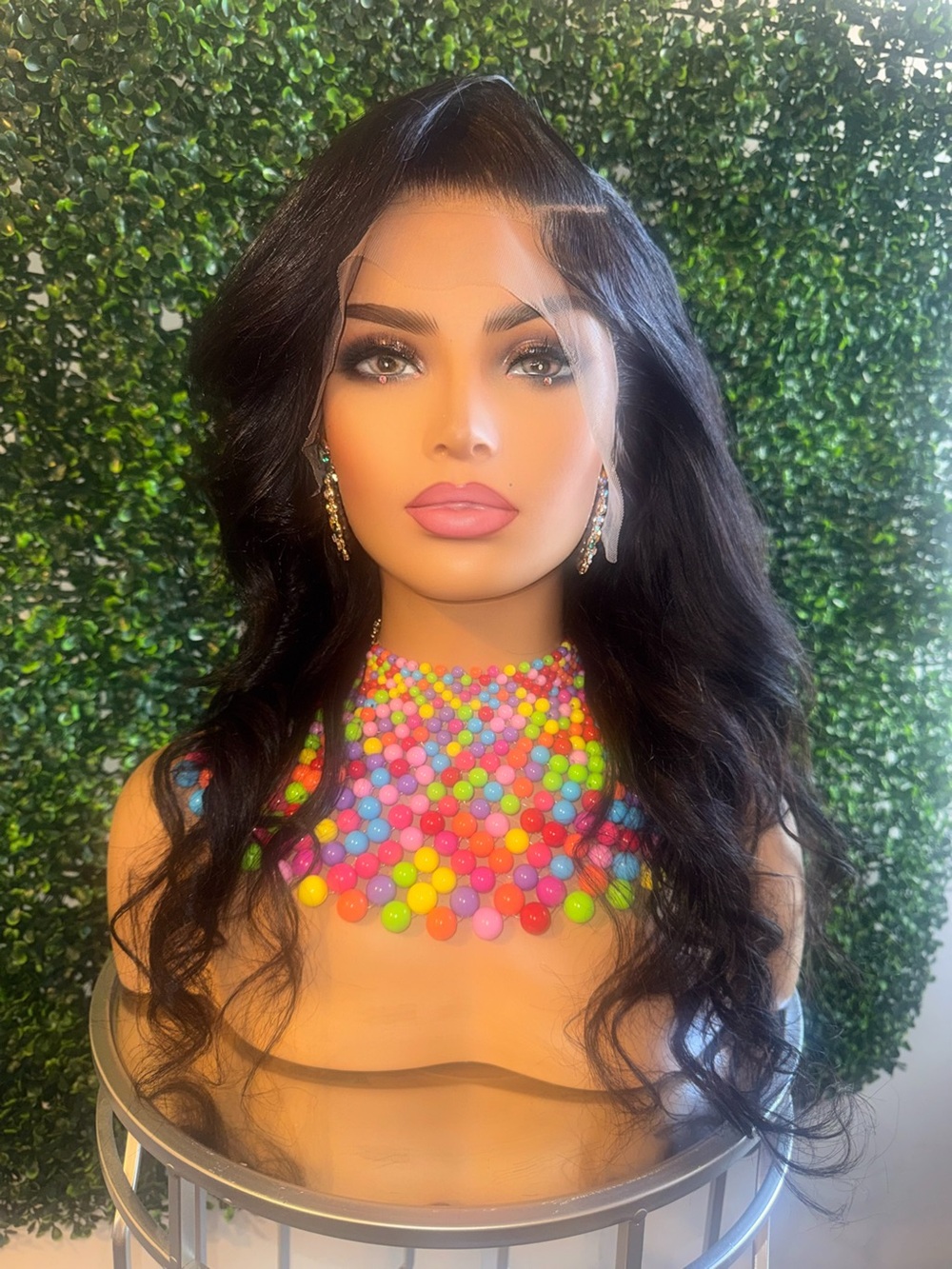 Black Wavy Lace Front Wig